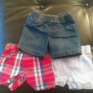 3 pairs of shorts.